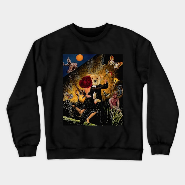 Teddy Bear Tango Dance Ballet Waltz Dancing With The Stars Crewneck Sweatshirt by seruniartworks